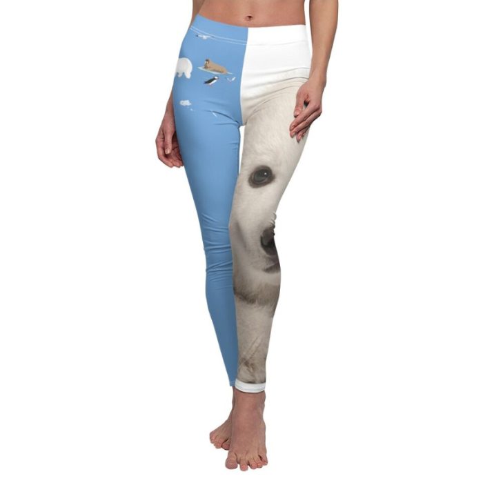 ARCTIC Animals/POLAR Bear Women's Sublimation (AOP) Casual Skinny Leggings