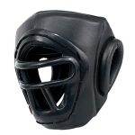 Adult Boxing Black Full Face Headguard
